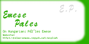 emese pales business card